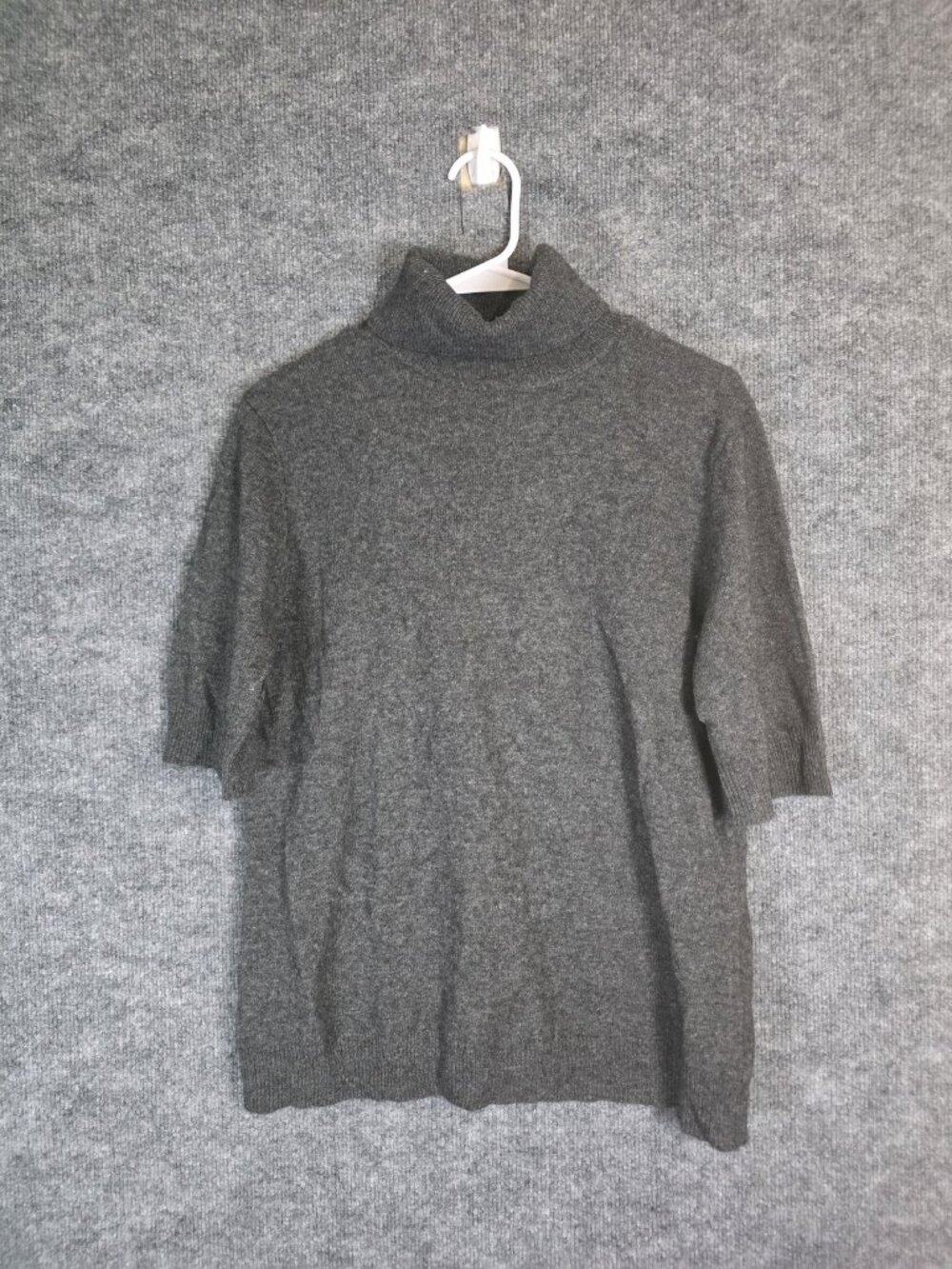 Isaac Mizrahi For Target Sweater Womens XL Gray 100% Cashmere Turtleneck Knit